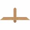 Ekena Millwork Eugene Smooth Timber Gable Bracket, Western Red Cedar, 36"W x 15"H x 3 1/2"D x 3 1/2"F, 10/12 Pitch GBW036X15X0404EUG00SWR - alternate 1